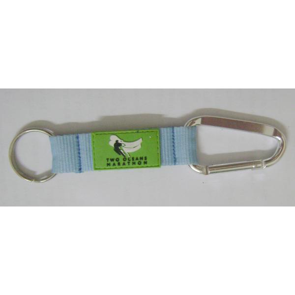 Polyester Lanyard Key Chain / Carabiner With Strap For Travel Agencies