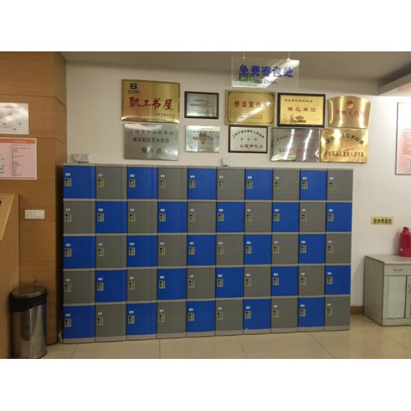 Rustproof Clover Keyless Plastic Gym Lockers 5 Tier 1810 * 310 * 460mm