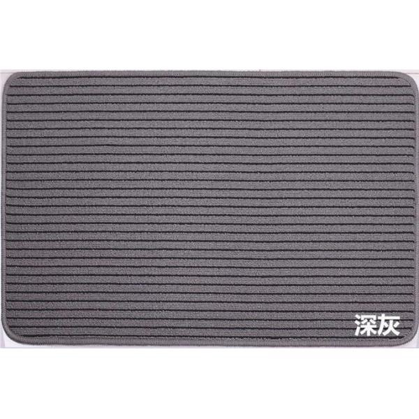 Ribbed Red Flat Door Mat / Polypropylene Outdoor Mats Striped Pattern