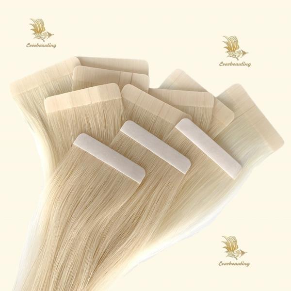 18 Months Life Dyeable Blonde Color Tape in Hair Extensions Directly Supplied