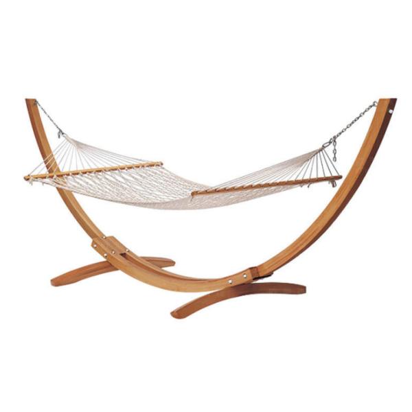 Portable Wooden Garden Bsci Outdoor Hanging Chair Hammock 132cm Height