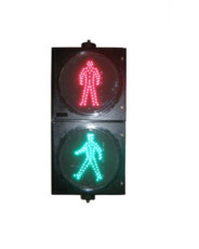 LED Static Pedestrian Traffic Light GE UV Resistance PC Housing For Traffic Safety