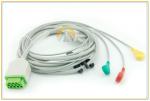 11 Pin One Piece ECG Cable , IEC Standard GE 3 Lead Ecg Cable 3.6 Meter Length