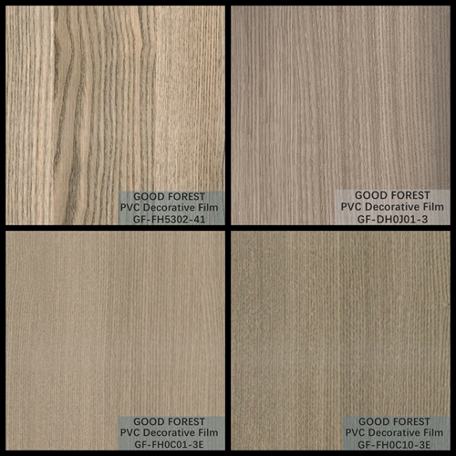 Traffic PVC Decorative Film 0.25 - 0.60mm Thickness Wooden Grain