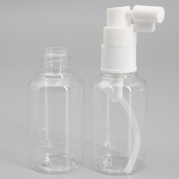 Clear Round Travel Set  2oz Lotion Spray Plastic Bottle