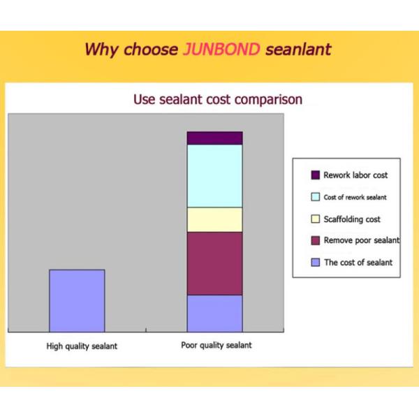 Black 280ml Neutral Silicone Sealant 12 Months Fast Curing Sealant
