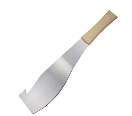 2.5mm Blade Sugar Cane Knife High Carbon Steel Silver Polished