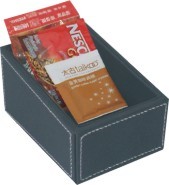 high end Hotel Guest Room Accessories Tea Bag Holder Box With 2 Slots