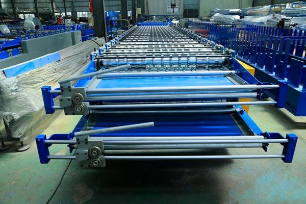 Two Layer Roofing Sheet Roll Forming Machine , Metal Roofing Roll Former