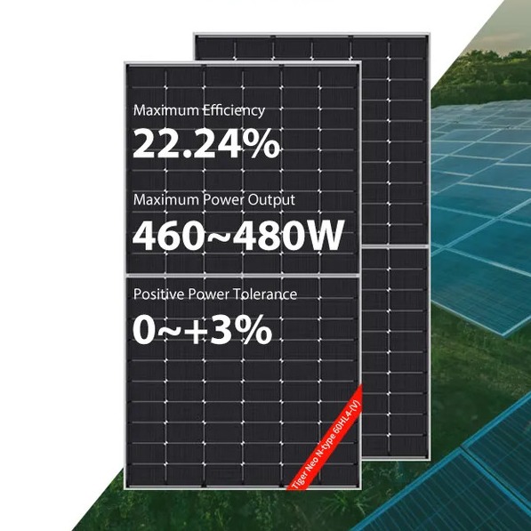 460W 465W Jinko N Type Solar Panels 470W 475W 480W Mono Perc Half Cell Solar Panels