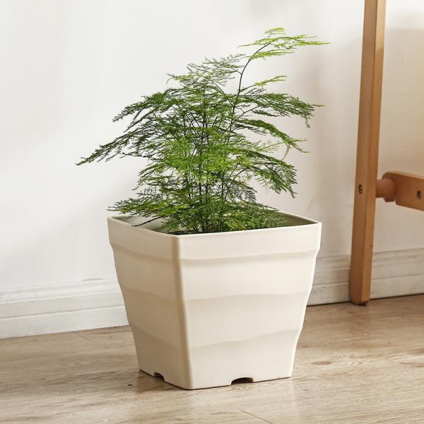 25x25cm Quadrate Polyresin Square Recycling Plastic Nursery Pots