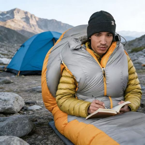 -30°C Extreme Cold Weather Sleeping Bag - Lightweight Adult Goose Down Camping Bag for Outdoor Adventures