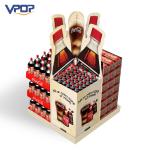 Promotional Pallet Display Stands CMYK Printing Professional For Chain Store