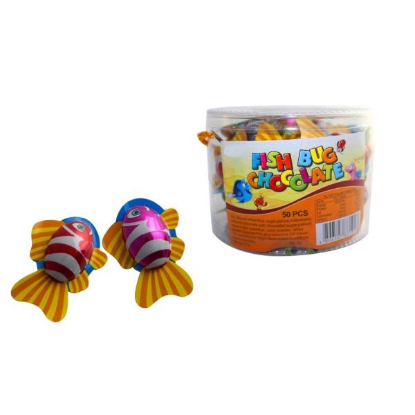Fish Bug Animal Shaped Chocolates With Interesting Pattern HACCP Approved
