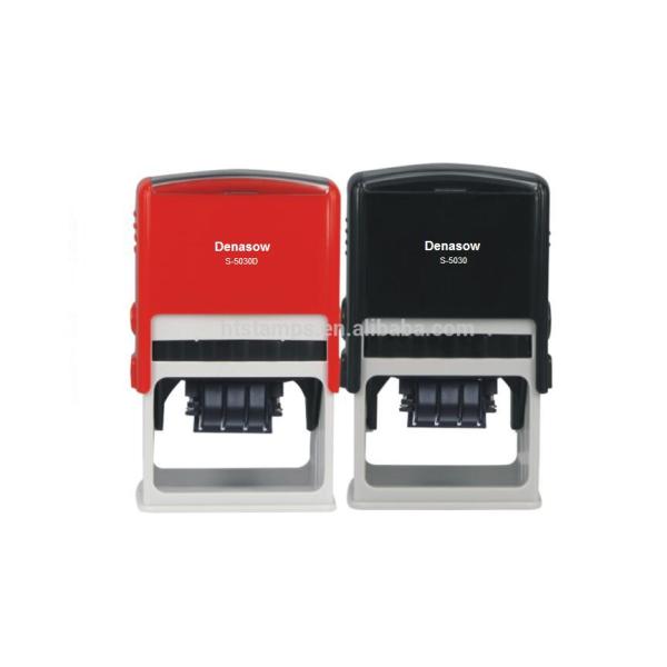 Square 50x30mmFactory Denasow Self inking stamp office use stamp rubber stamp Square/Rectangle 50x30MM Clear Stamps