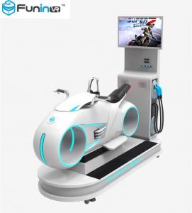  VR FRP Simple Motor Racing Simulator Game Machine White For 1 Player Manufactures