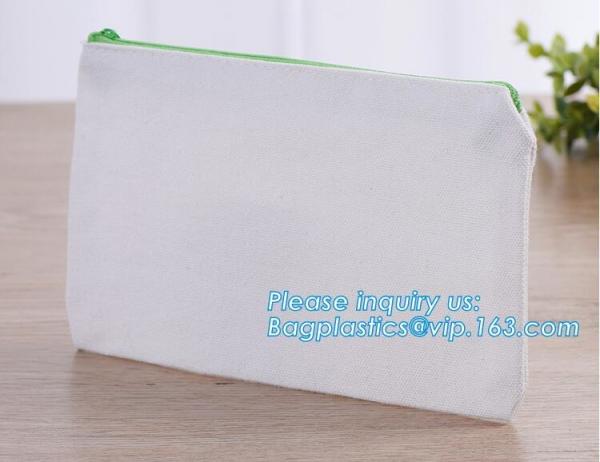 Eco-Friendly Custom Logo Small Pink Small Canvas Pouch,Canvas Zipper Bags Wholesale Sublimation Makeup Pouch Promotional