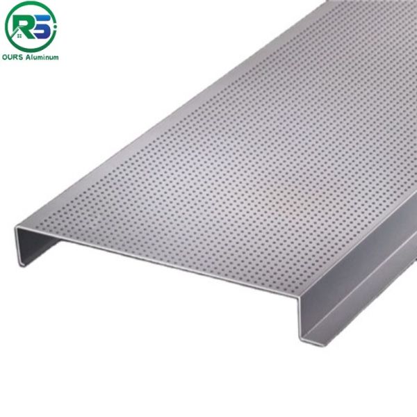 White Powder Coated 15mm Aluminium Strip Ceiling H Shaped Sheet Metal Ceiling
