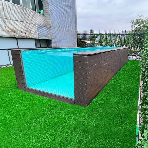 2500KGS Net Weight Clear Swim Spa Pool for Outdoor Aquatic Training and