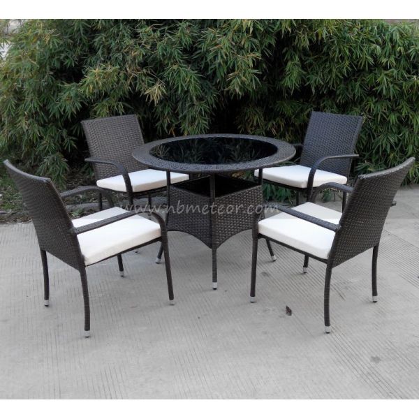 Store and High Back Patio Furniture Set with Round Claw Leg Table Shape for Hot Deals