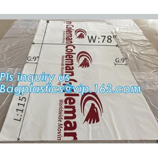 top covers clear plastic window covers printed pallet covers, Jumbo PE Plastic Type Reusable Pallet Cover, Gusseted Side