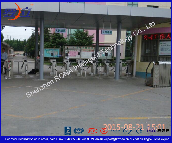 CE Certificated Vertical Tripod Turnstile Gate Entrance For Security System