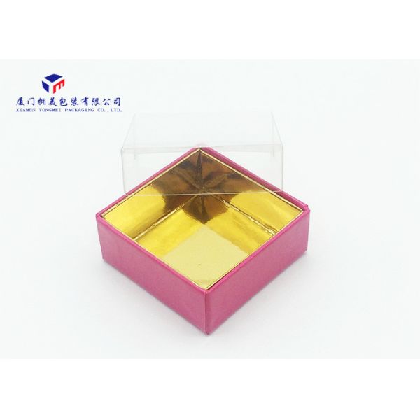Durable 0.35mm Clear PET Cover Retail Packaging Boxes For Small Jewelry Box
