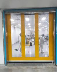 High Speed Rolling Opening Method PVC Door Easy Replacement Simple Maintenance Self Cleaning Coating