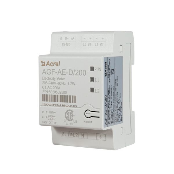 Single Phase Three Wire AC 100A 200A Programmable Power Meter ISO certified