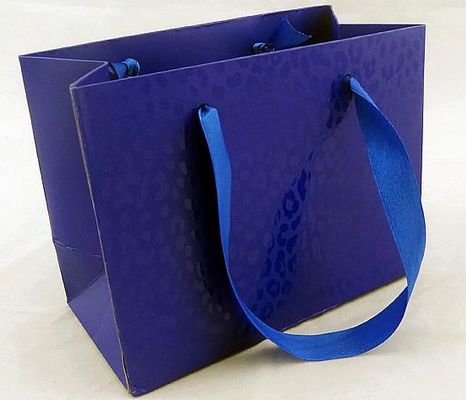 Glossy Lamination Rope Handle Paper Bags for Clothing Boutiques