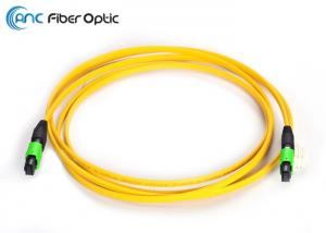  Ribbon Fiber Optic Cable Types SM OM3 12 Fiber MPO Female To MPO Female Manufactures