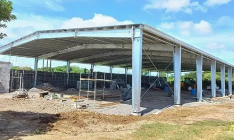 Hot DIP Galvanizing Light Metal Frame Prefab Farm Animal Poultry Shed