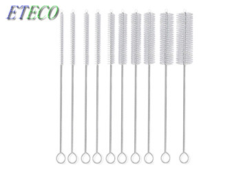 Stainless Steel Shaft Long Flexible Pipe Cleaning Brush Glass Boiler Tube Cleaning