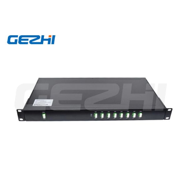 8 Channels DWDM Mux Demux 1U 19'' Rack LC/APC Connector Dense Wavelength Division Multiplexer
