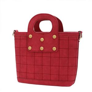  Red and gray pu Handbag ladies Fashion handbags bolsas femininas bolsas para dama Manufactures