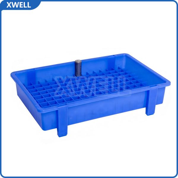 18650 / 21700 Battery Storage Box | Lithium Battery Turnover & Organizer Case with Dividers & Stackable Feet