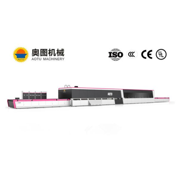 Low - E Flat Glass Tempering Furnace , Tempered Glass Manufacturing Machine