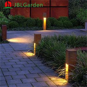  Home Decoration Garden Lights Corten Steel Light Box 200cm Length With Solar Energy Manufactures