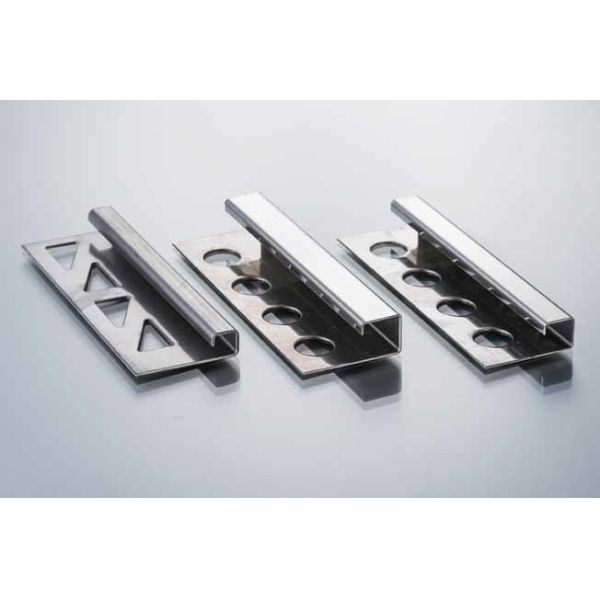 Inside Corner Stainless Steel Metal Bullnose Border Edge Trim 2.5m