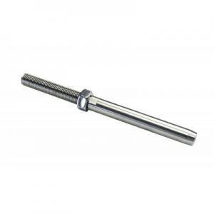 7/8 Wire Rope End Stop , Stainless Steel Threaded Swage Stud Manufactures