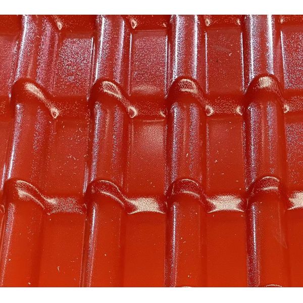 Fire Resistance Asa Spanish Roof Sheet Waterproof Green Abd 2.5mm Thickness