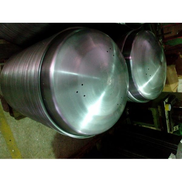 Anti Rust SUS304 Spinning Barrel Deep Drawn Stainless Steel Parts