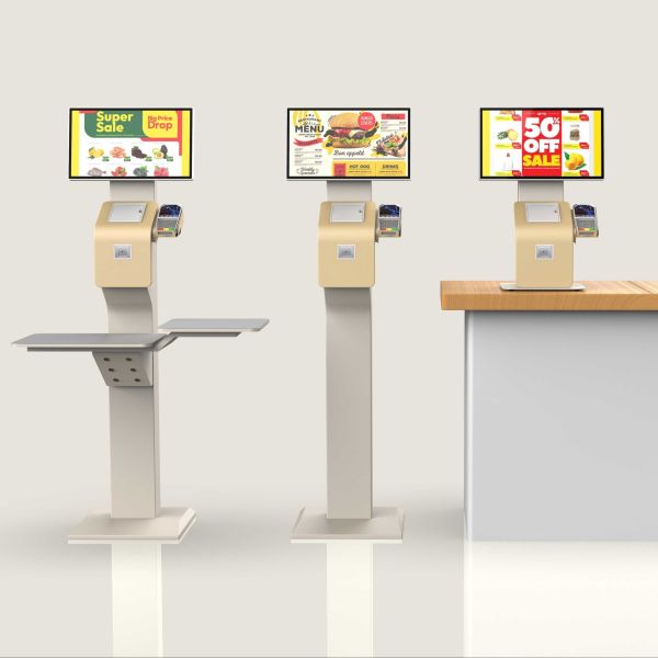 Counter Top Self Checkout Kiosk Self Ordering Kiosk For Restaurants Customized