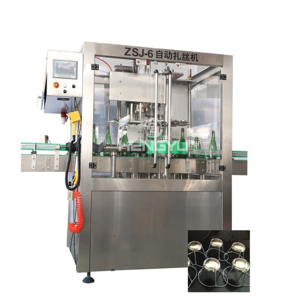 Glass Bottle Washing Filling Machine / Corking / Ligating /capsuler Machinery Factory Supply Champagne Machinery & Hardware Food