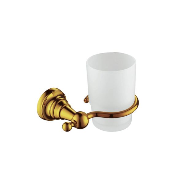 Toothbrush Cup Holder Bathroom Items Golden Plated Long Life Span