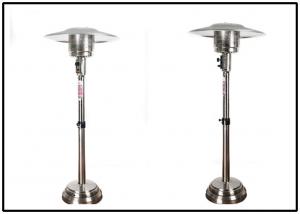  High Efficiency Fire Sense Ss Deluxe Patio Heater , Natural Gas Heat Lamp Floor Standing Manufactures