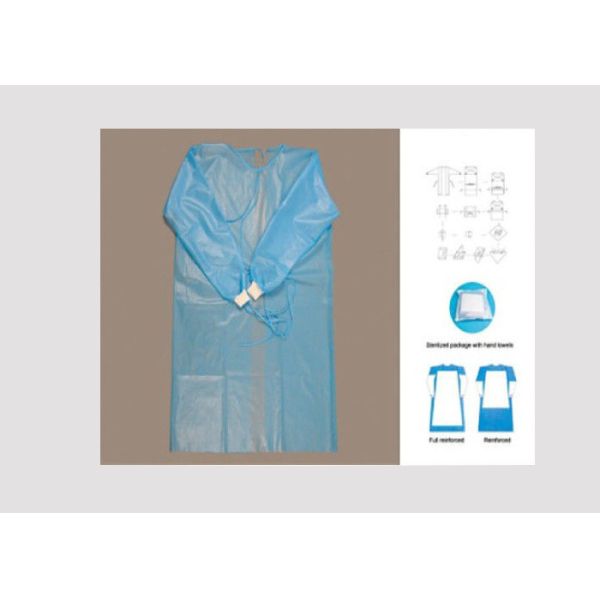 Anti Bacterial Disposable Surgical Gown Weight 35-60gsm For Food / Electronic