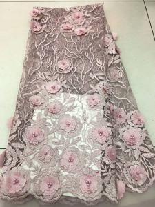  Floral Multi Colored Lace Fabric Beaded Embroidered Mesh Fabric For Fashion Show Manufactures