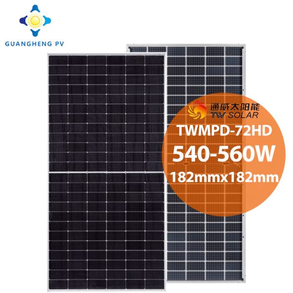 TW Solar Panel P Type Solar Panel 560W 144 Half Cells