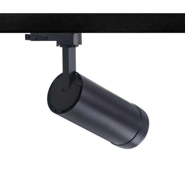 E02 series Integrated Zoomable LED tracklight adjustable 15-55° Dali 1-10V dimmable 6/4 wire 3 phase